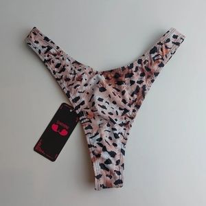 Shekini women's Leopard‎ print Bikini  Bottom Swimwear size S